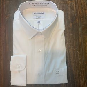 NWT Saddlebrand White Dress Shirt